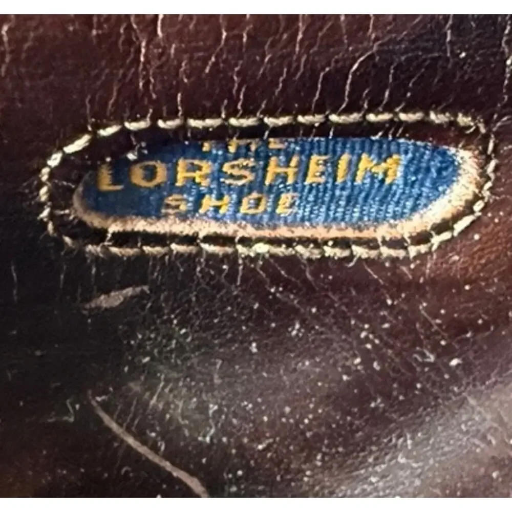 VTG Florsheim USA Blue Label Monk Strap Wingtip Dress Shoes Brown Men's Sz 9
